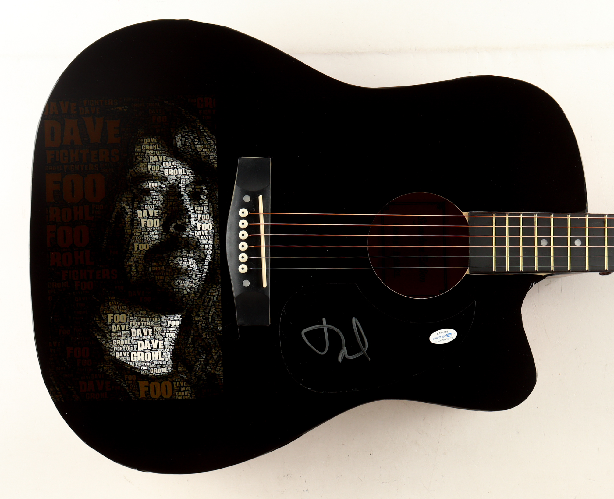 Dave Grohl Signed Custom Electric Guitar (ACOA & AutographPros) at PristineAuction.com Dave Grohl Signed Custom Electric Guitar (ACOA & AutographPros) at PristineAuction.com