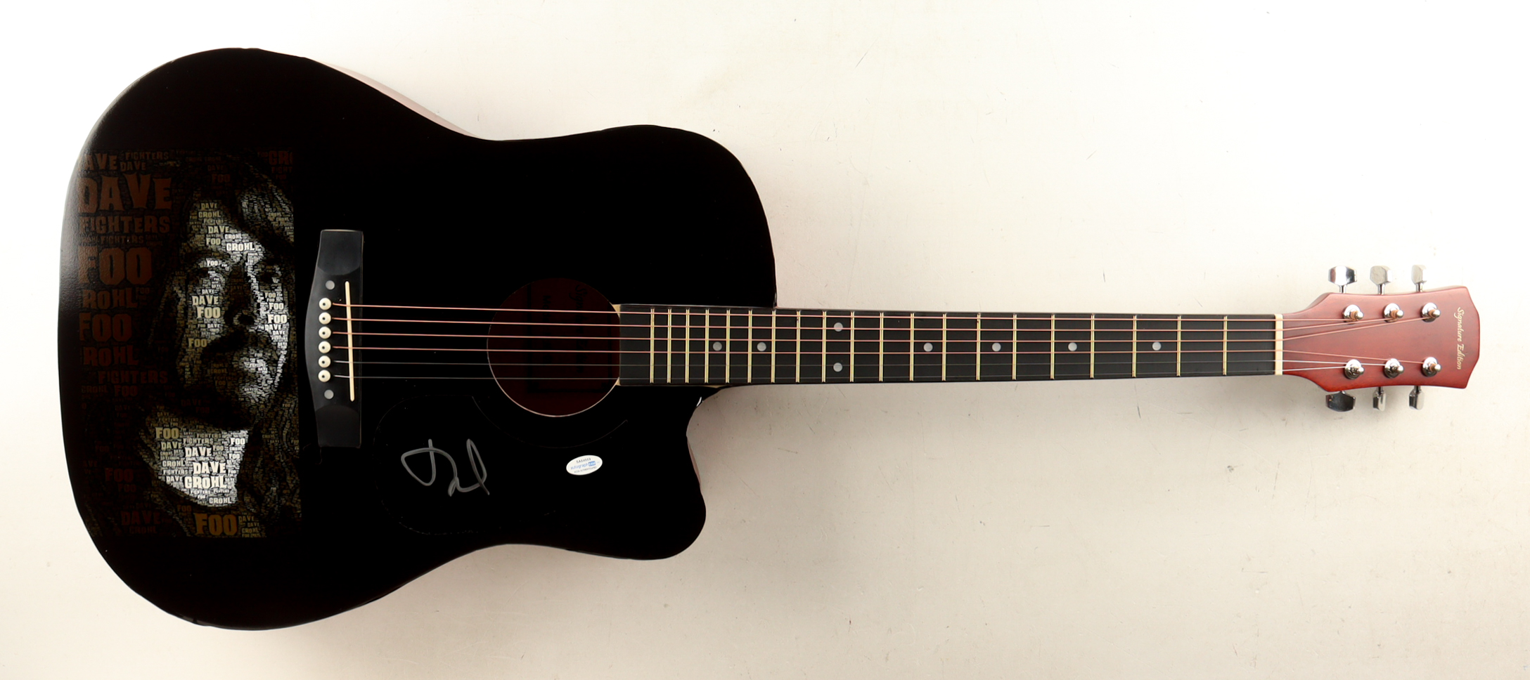 Dave Grohl Signed Custom Electric Guitar (ACOA & AutographPros) at PristineAuction.com Dave Grohl Signed Custom Electric Guitar (ACOA & AutographPros) at PristineAuction.com