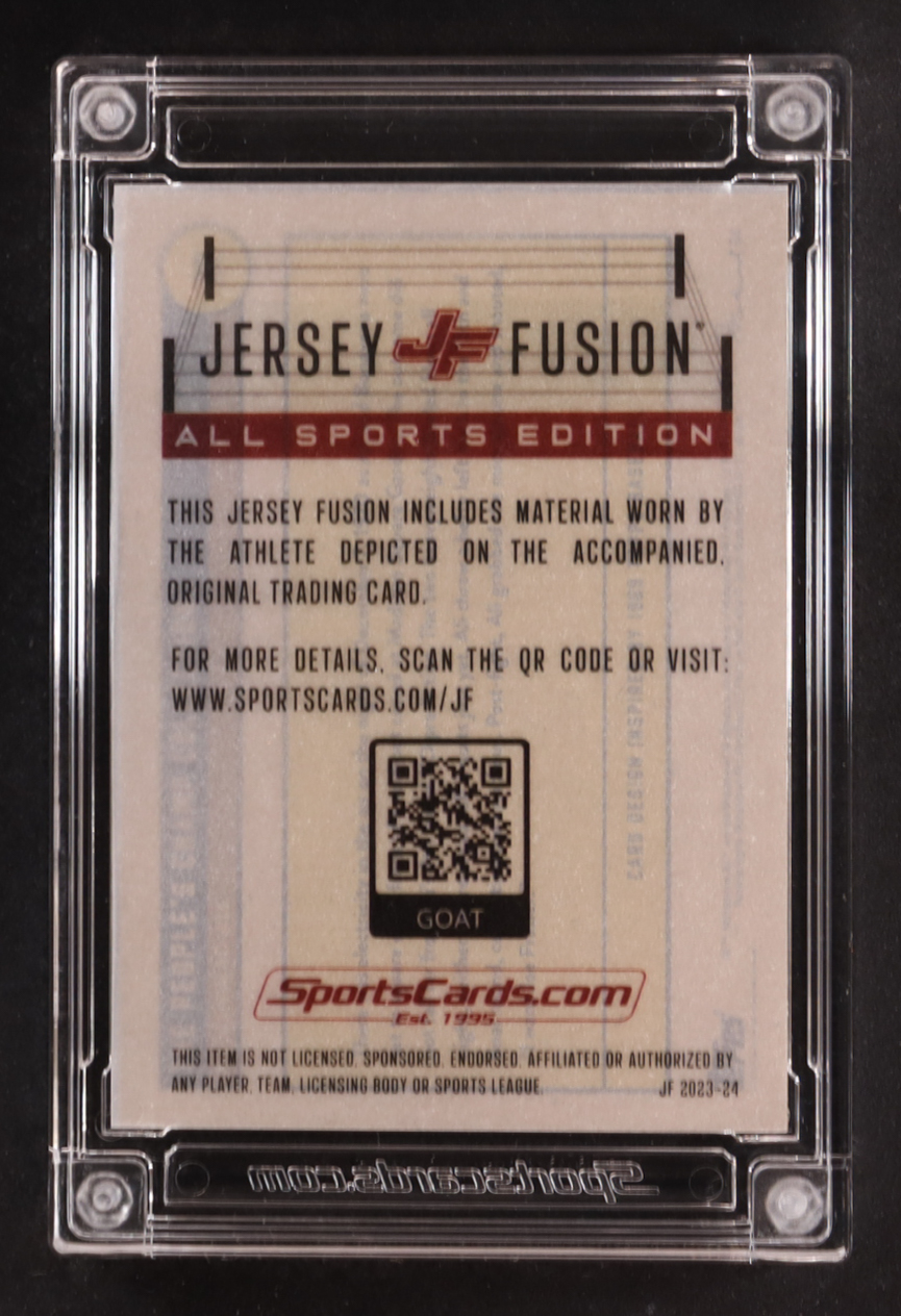Muhammad Ali 2023-24 Jersey Fusion Athlete-Worn Relic #GOAT #01/39 at PristineAuction.com Muhammad Ali 2023-24 Jersey Fusion Athlete-Worn Relic #GOAT #01/39 at PristineAuction.com