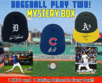 Baseball PLAY TWO! Signed Mystery Box &ndash; Series 6 (Limited to 150) (1 Baseball 8x10 & 1 Batting Helmet in EVERY BOX!!) - Schwartz Sports at PristineAuction.com