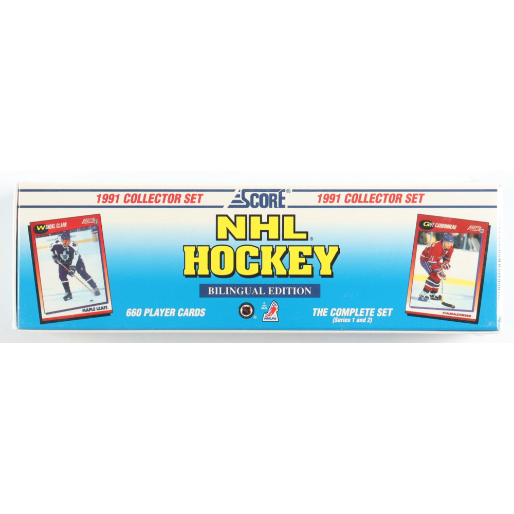 1991-92 Score Canadian English Hockey Complete Set of (660) Cards With Wayne Gretzky #100, Wayne Gretzky #295 SL, Wayne Gretzky #296 SL, Wayne Gretzky #303 700th at PristineAuction.com