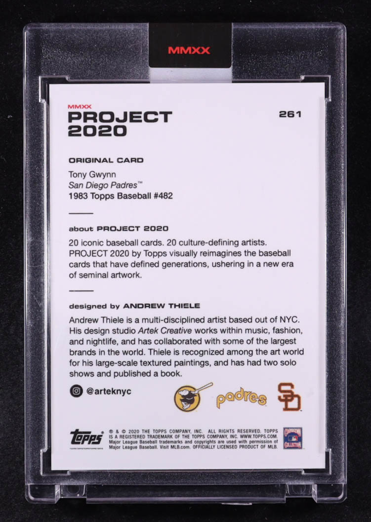 Tony Gwynn 2020 Topps Project 2020 #261 at PristineAuction.com Tony Gwynn 2020 Topps Project 2020 #261 at PristineAuction.com