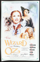 "The Wizard of Oz" 16x24 Poster Cast-Signed by (4) with Mickey Carroll, Jerry Maren, Karl Slover, & Donna Stewart Hardway Inscribed "Munchkin" (JSA) at PristineAuction.com