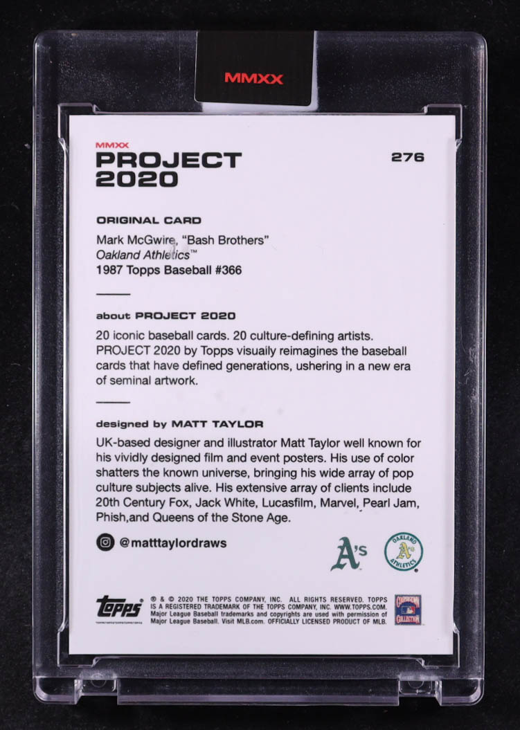 Mark McGwire 2020 Topps Project 2020 #276 at PristineAuction.com Mark McGwire 2020 Topps Project 2020 #276 at PristineAuction.com