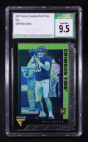 Mac Jones 2021 Panini Chronicles Draft Picks Flux #240 RC (CSG 9.5) at PristineAuction.com