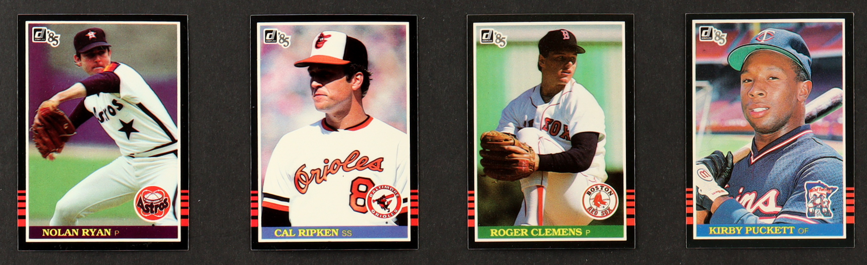 1985 Donruss Baseball Complete Set of (660) Cards with Roger Clemens #273 RC, Kirby Puckett #438 RC, Nolan Ryan #60, Cal Ripken Jr. #169 at PristineAuction.com 1985 Donruss Baseball Complete Set of (660) Cards with Roger Clemens #273 RC, Kirby Puckett #438 RC, Nolan Ryan #60, Cal Ripken Jr. #169 at PristineAuction.com