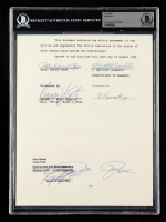 Pete Rose Signed "Banned from Baseball" Document (BAS) at PristineAuction.com