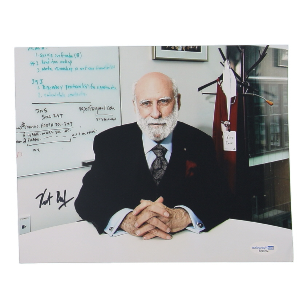 Vint Cerf Signed 8x10 Photo (ACOA) at PristineAuction.com