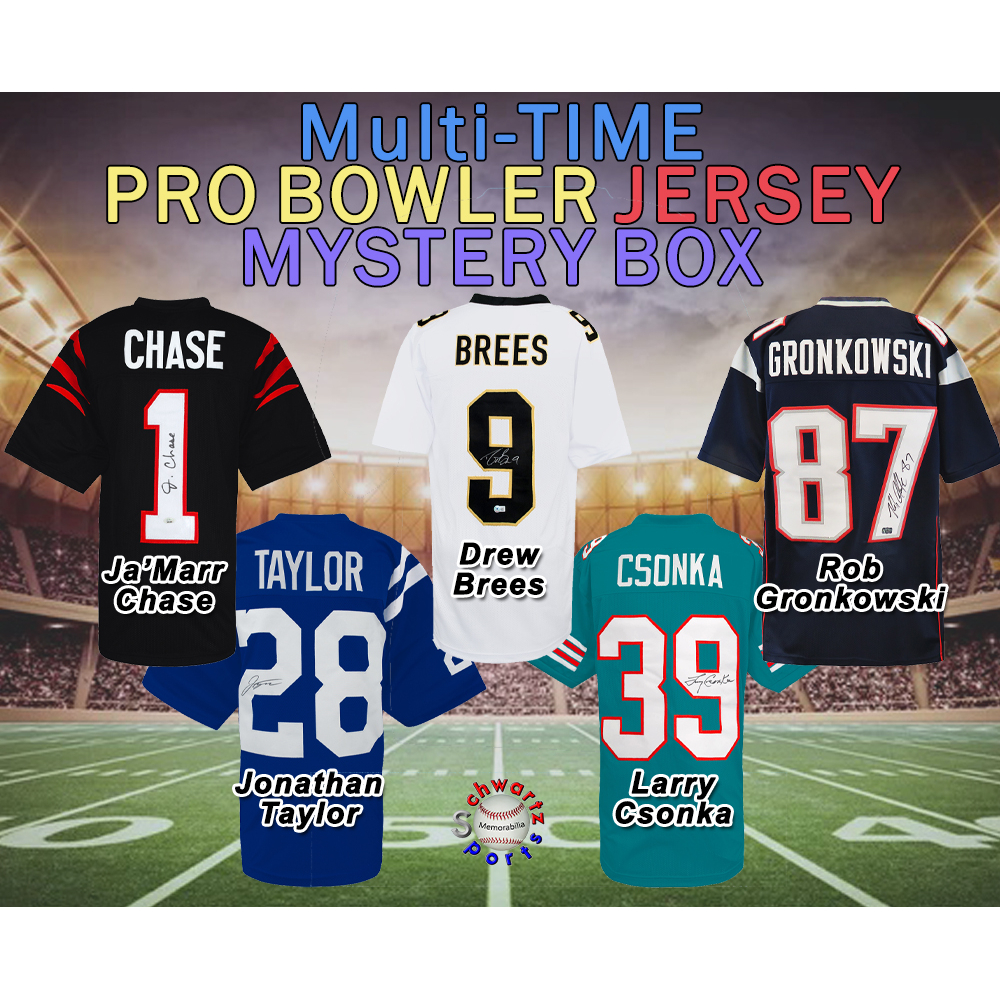 Football Multi-Time Pro Bowler Signed Football Jersey Mystery Box - Series 14 (Limited to 150) - Schwartz Sports at PristineAuction.com
