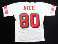 Jerry Rice Signed 49ers Mitchell & Ness Authentic Jersey Inscribed "Goat" (Fanatics) at PristineAuction.com
