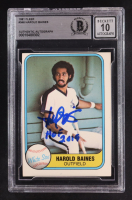 Harold Baines Signed 1981 Fleer #346 RC (BGS Encapsulated) at PristineAuction.com