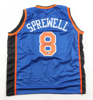 Latrell Sprewell Signed Jersey (Beckett) at PristineAuction.com