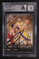 Pau Gasol Signed 2012-13 Panini Threads Inside Presence #5 (BGS | Autograph Graded BGS 10) at PristineAuction.com