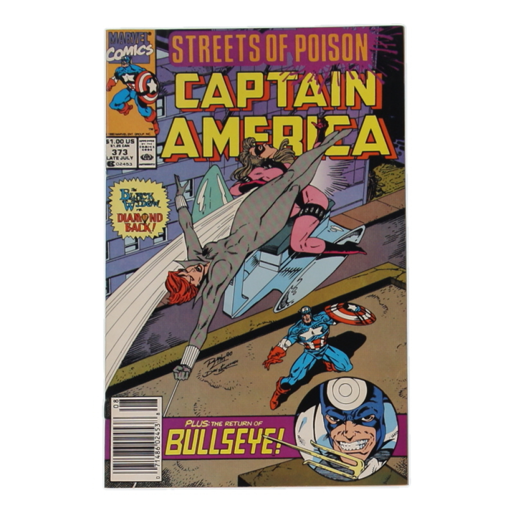 1990 "Captain America" Issue #373 Marvel Comic Book at PristineAuction.com