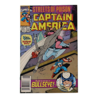 1990 "Captain America" Issue #373 Marvel Comic Book at PristineAuction.com