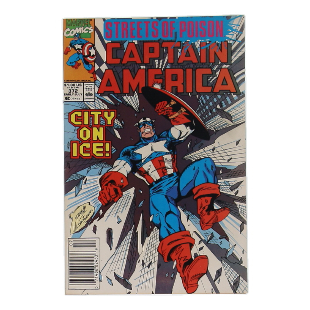 1990 "Captain America" Issue #372 Marvel Comic Book at PristineAuction.com