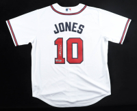 Chipper Jones Signed Braves Nike Authentic Jersey Inscribed "HOF 18" (Fanatics & MLB) at PristineAuction.com