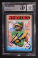 Lawrence Butler Signed 2024 Topps Heritage #148 RC (BGS | Autograph Graded BGS 10) at PristineAuction.com