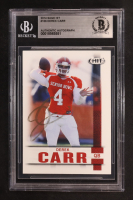 Derek Carr Signed 2014 Sage Hit #106 RC (BGS) at PristineAuction.com