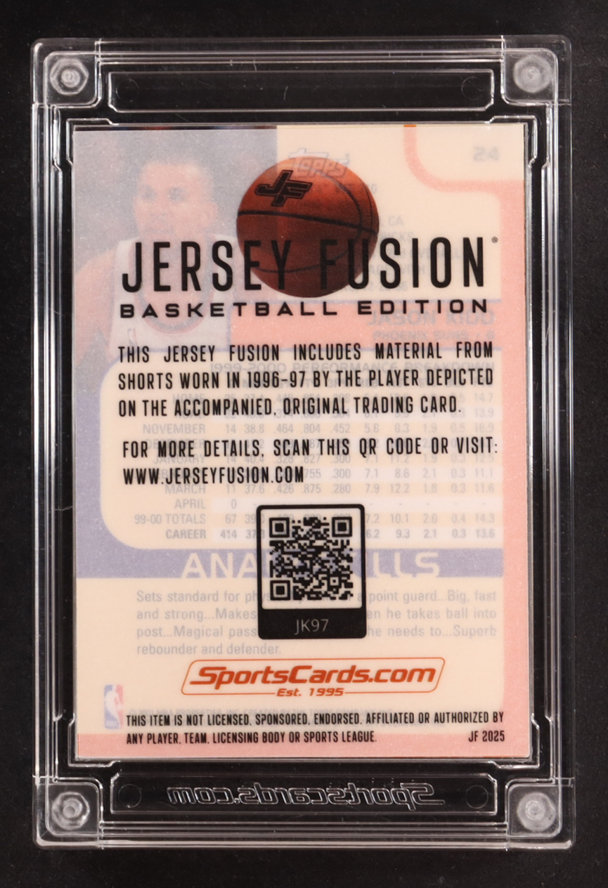 Jason Kidd 2025 Jersey Fusion Game-Used Swatch #JK97 at PristineAuction.com Jason Kidd 2025 Jersey Fusion Game-Used Swatch #JK97 at PristineAuction.com
