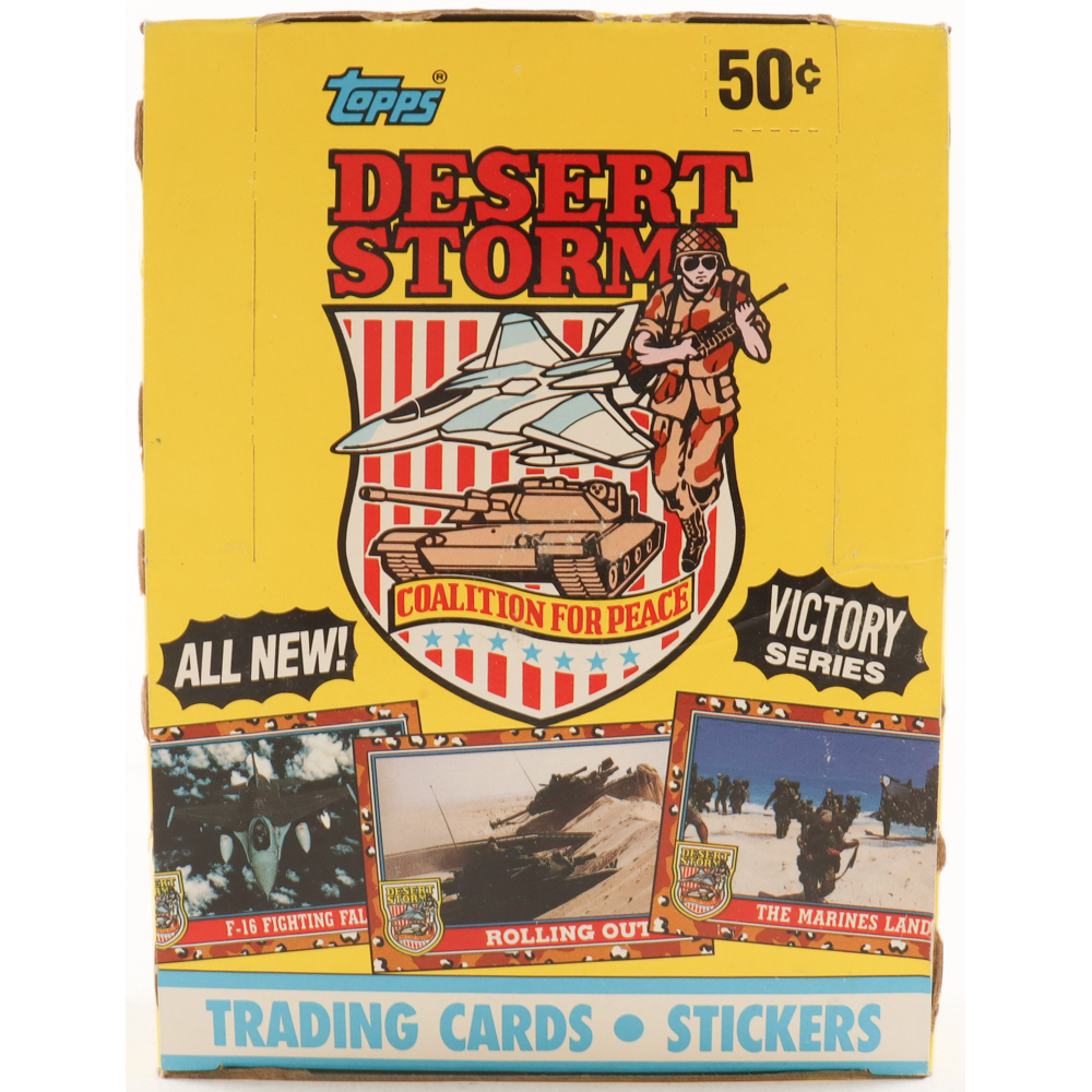 1991 Topps Desert Storm Victory Series Wax Box with (36) Packs at PristineAuction.com