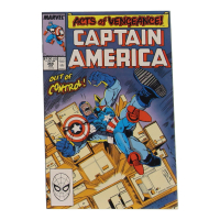 1990 "Captain America" Issue #366 Marvel Comic Book at PristineAuction.com