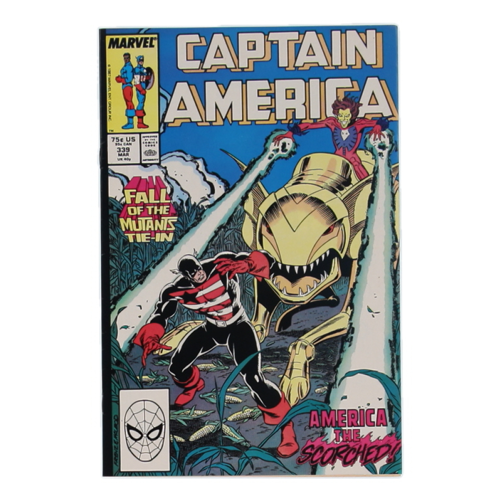 1988 "Captain America" Issue #339 Marvel Comic Book at PristineAuction.com