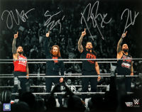 Roman Reigns, Jey Uso, Jimmy Uso & Sami Zayn Signed WWE 16x20 Photo (Fanatics) at PristineAuction.com