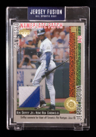 Ken Griffey Jr. 2021 Jersey Fusion Game-Used Nameplate Patch #JF-KGJ91 #09/25 at PristineAuction.com
