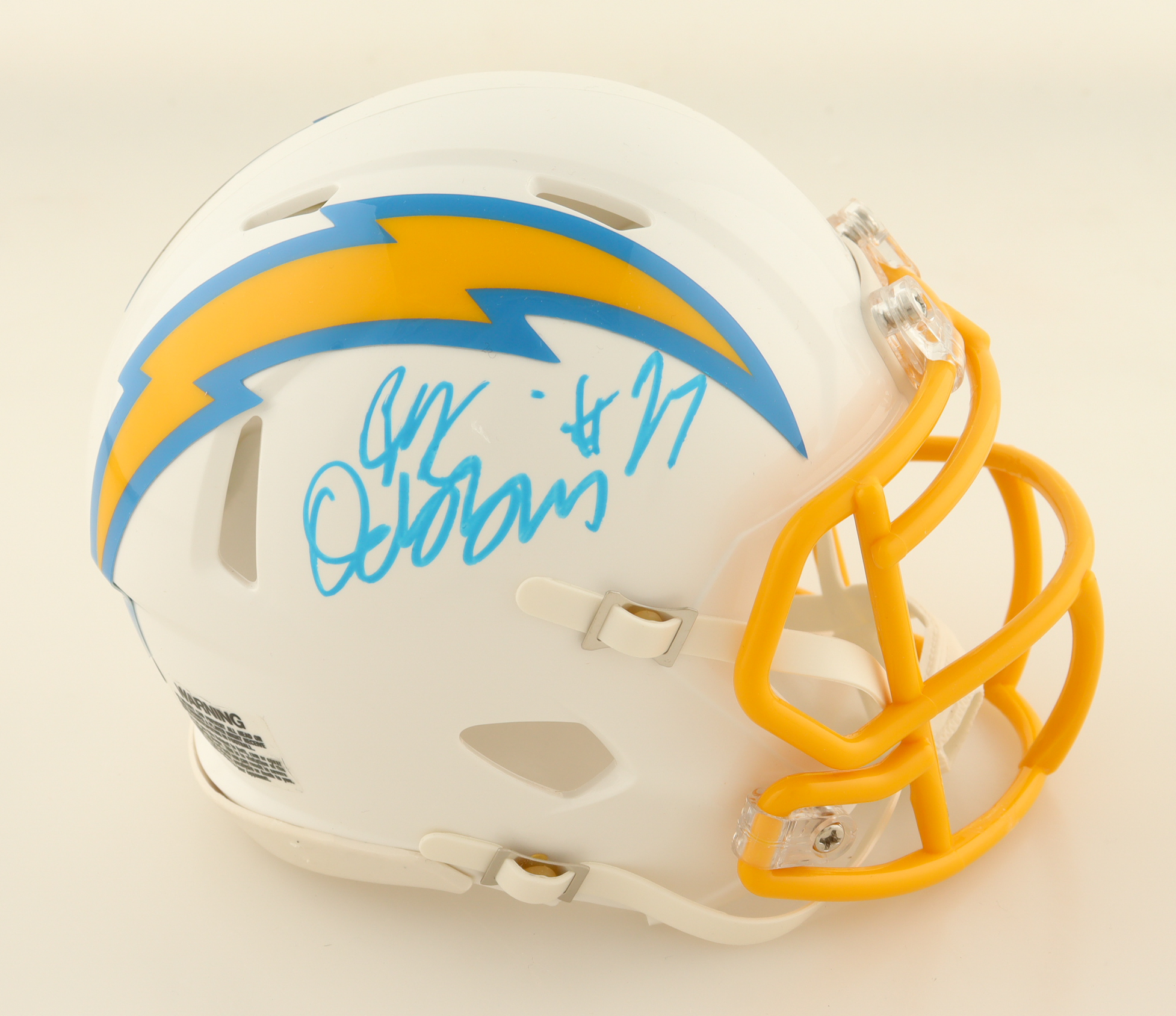J. K. Dobbins Signed Chargers Speed Mini Helmet (Beckett) at PristineAuction.com J. K. Dobbins Signed Chargers Speed Mini Helmet (Beckett) at PristineAuction.com