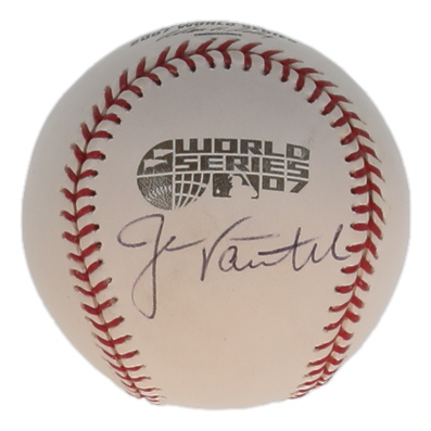 Jason Varitek Signed 2007 World Series Baseball (Beckett) at PristineAuction.com Jason Varitek Signed 2007 World Series Baseball (Beckett) at PristineAuction.com