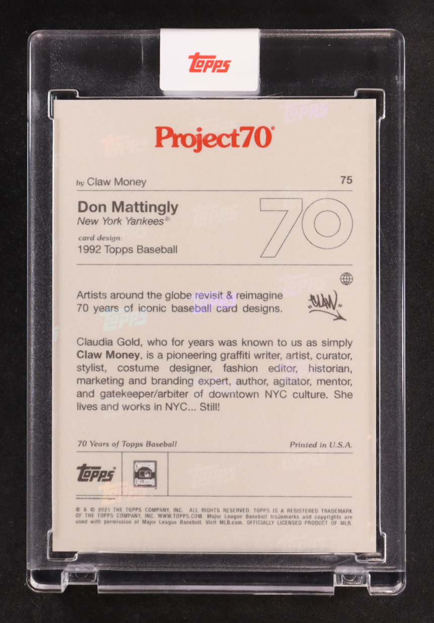 Don Mattingly 2021 Topps Project70 #75 Claw Money at PristineAuction.com Don Mattingly 2021 Topps Project70 #75 Claw Money at PristineAuction.com