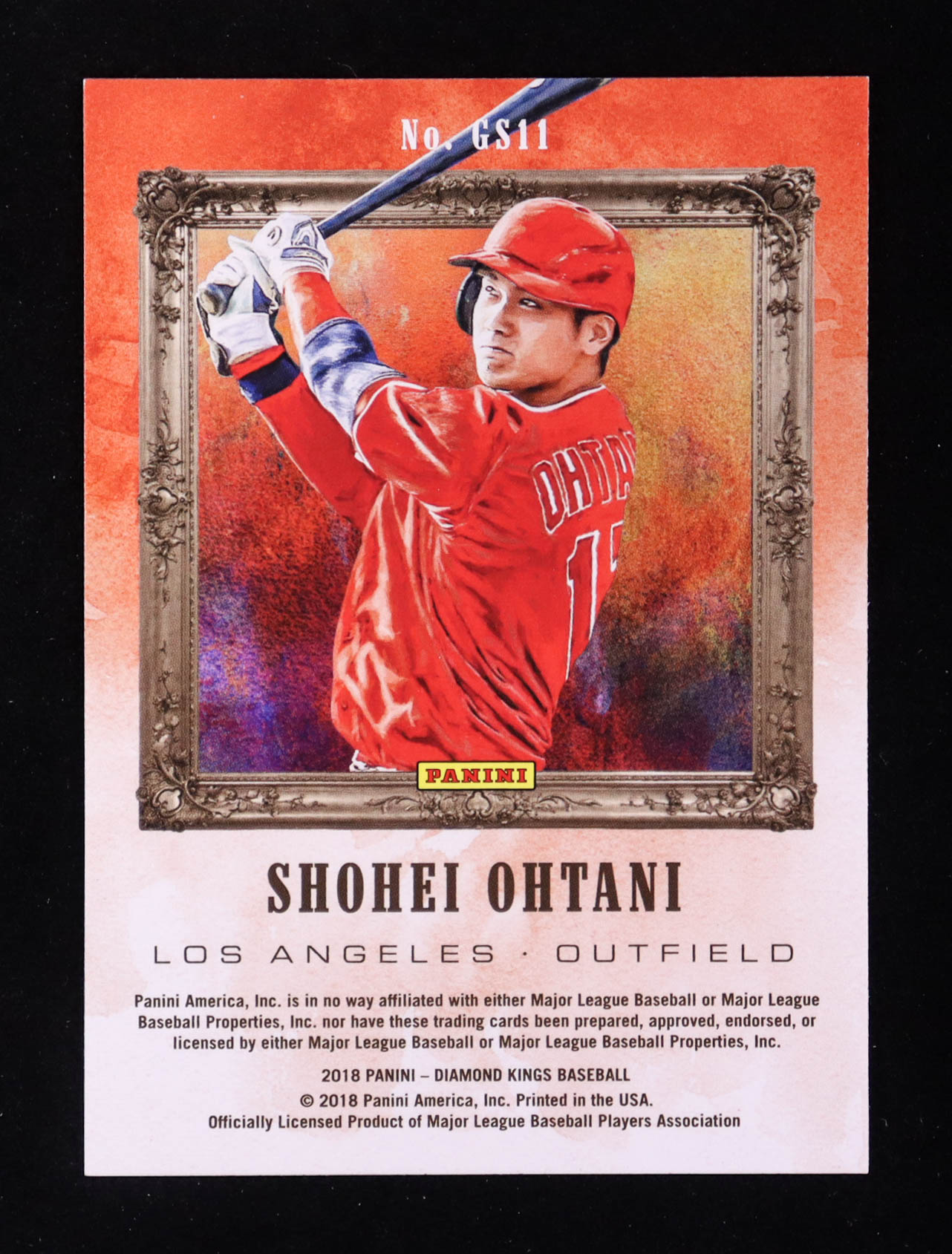 Shohei Ohtani 2018 Diamond Kings Gallery of Stars #11 RC at PristineAuction.com Shohei Ohtani 2018 Diamond Kings Gallery of Stars #11 RC at PristineAuction.com