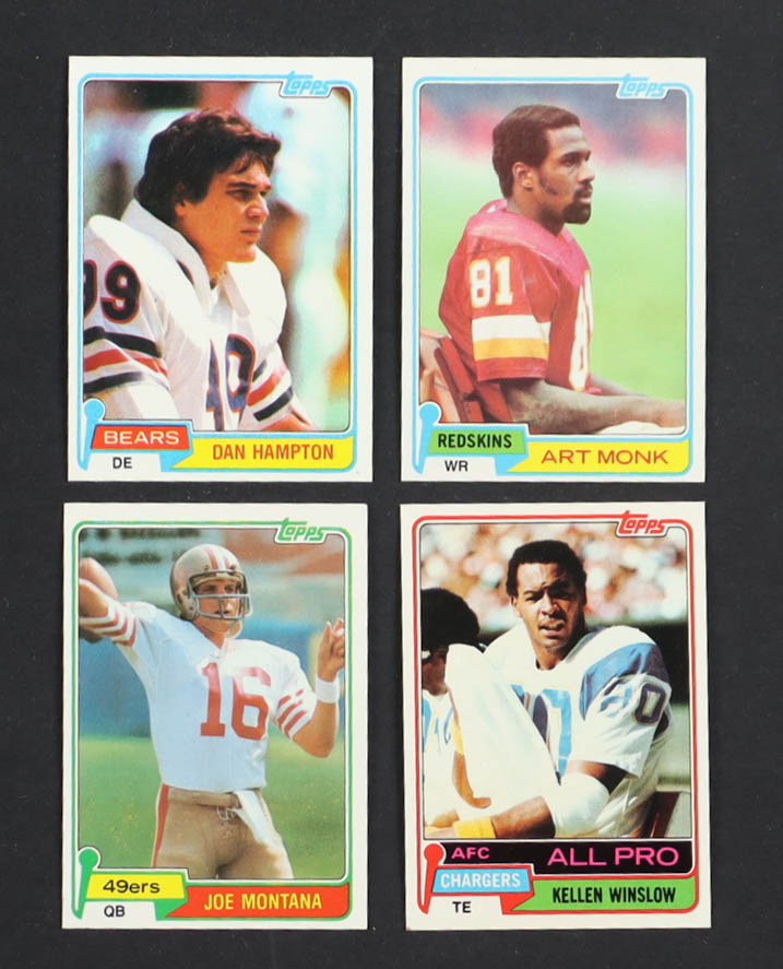 1981 Topps Football Complete Set of (528) Cards with Joe Montana #216 RC, Art Monk #194 RC, Walter Payton #400, Kellen Winslow #150 RC at PristineAuction.com 1981 Topps Football Complete Set of (528) Cards with Joe Montana #216 RC, Art Monk #194 RC, Walter Payton #400, Kellen Winslow #150 RC at PristineAuction.com