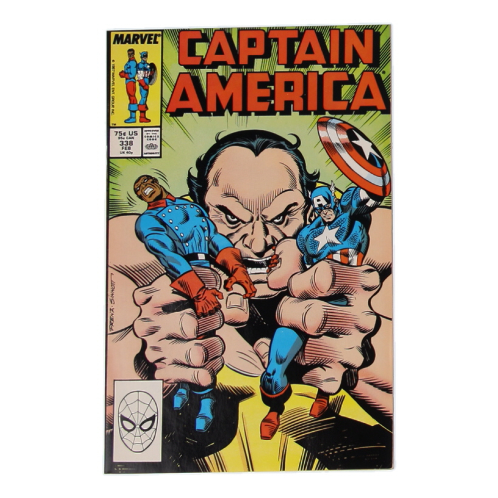 1988 "Captain America" Issue #338 Marvel Comic Book at PristineAuction.com