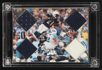 Ladainian Tomlinson 2025 Jersey Fusion Football Edition Upper Deck Quad Game Used Swatch #LT05 #4/5 at PristineAuction.com