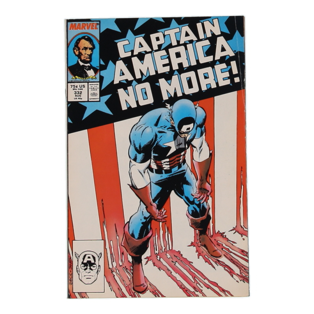1987 "Captain America" Issue #332 Marvel Comic Book at PristineAuction.com