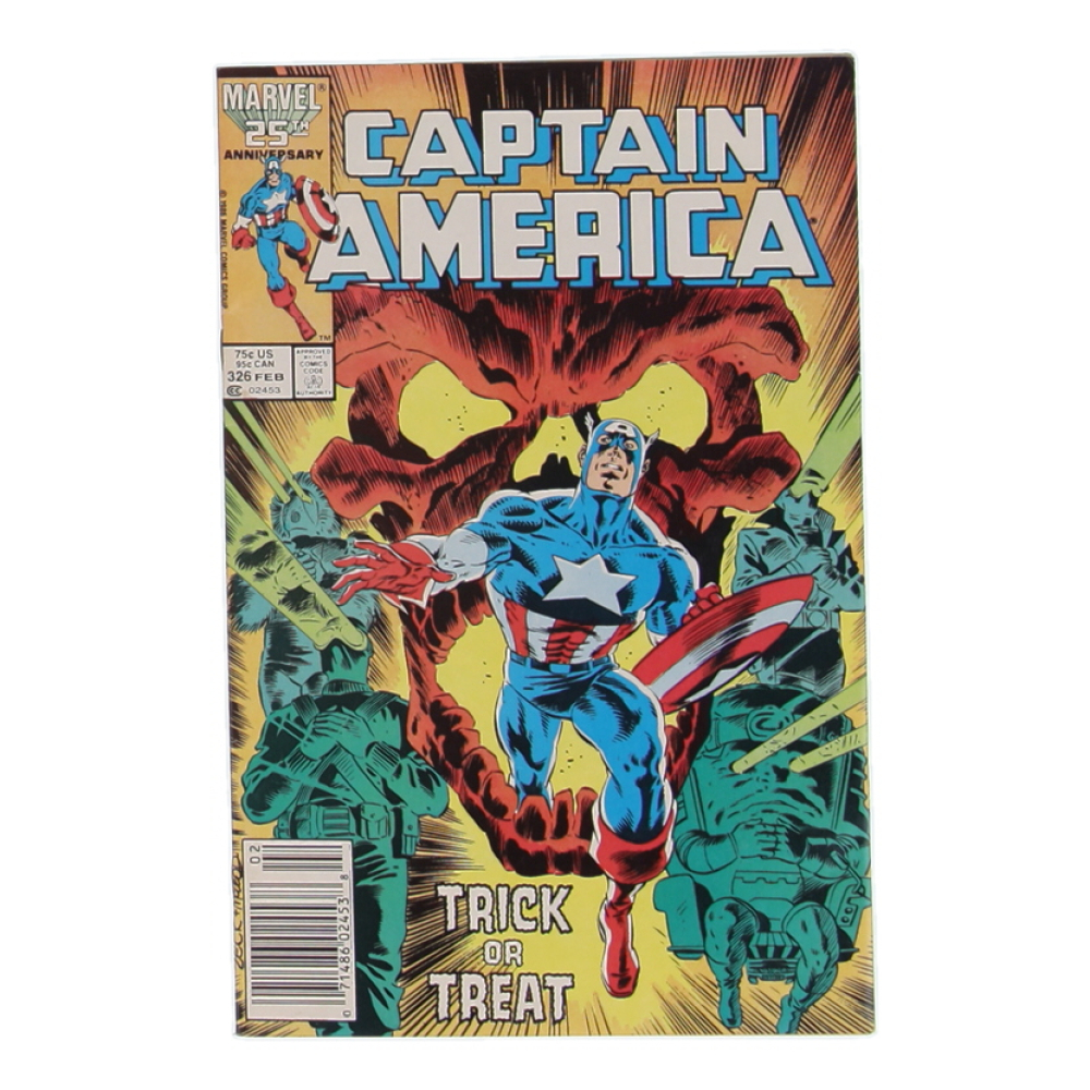 1987 "Captain America" Issue #326 Marvel Comic Book at PristineAuction.com
