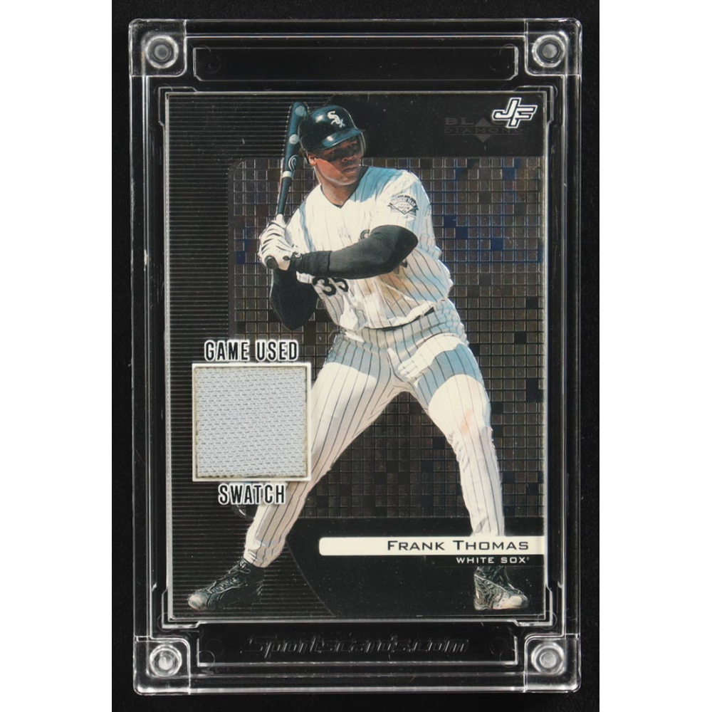 Frank Thomas 2024 Jersey Fusion Baseball Edition Black Diamond Game Used Swatch #FT01 at PristineAuction.com