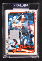 Cal Ripken Jr. 2021 Jersey Fusion Game-Used Swatch #JF-CRJ89 at PristineAuction.com