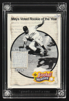 Willie Mays 2024 Jersey Fusion Baseball Edition Upper Deck Baseball Heroes Game Used Swatch #WM69 at PristineAuction.com