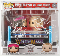 Bret "Hit Man" Hart & Shawn Michaels Signed WWE Bret "Hit Man" Hart & Shawn Michaels 2-Pack Funko Pop! Vinyl Figure Inscribed "HBK" (Fanatics) at PristineAuction.com