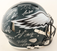 Eagles Super Bowl LIX Full-Size Authentic On-Field Speed Helmet Signed By (29) With Jalen Hurts, Devonta Smith, Dallas Goedert, Cooper DeJean (Fanatics & PSA) at PristineAuction.com