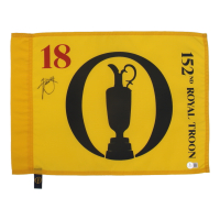 Xander Schauffele Signed 2024 British Open Golf Pin Flag (Beckett) at PristineAuction.com