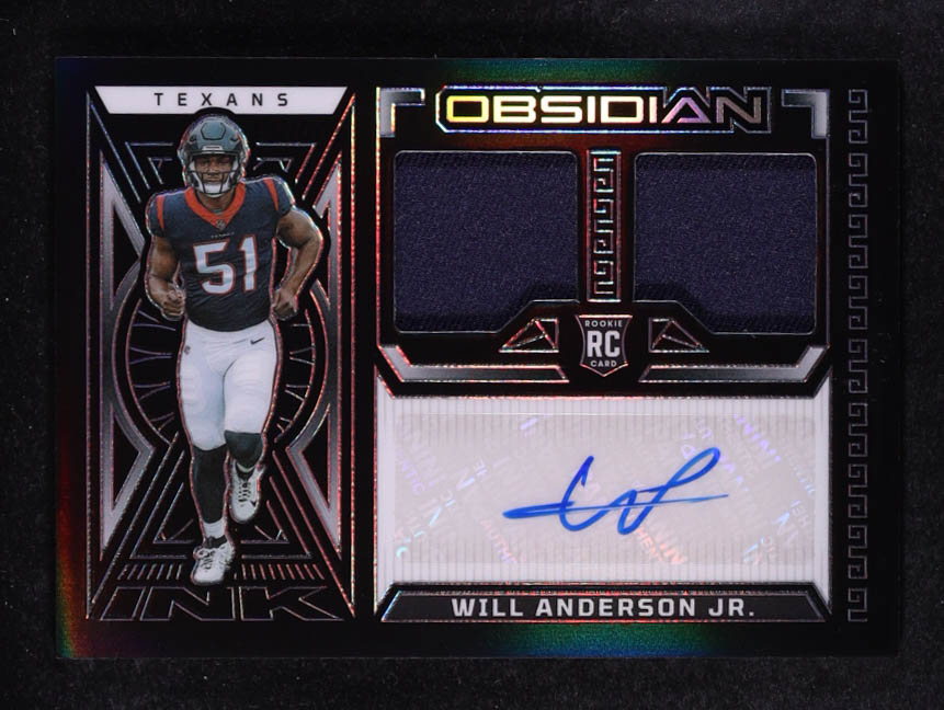 Will Anderson Jr. 2023 Panini Obsidian Rookie Jersey Ink #23 #135/199 RC at PristineAuction.com Will Anderson Jr. 2023 Panini Obsidian Rookie Jersey Ink #23 #135/199 RC at PristineAuction.com