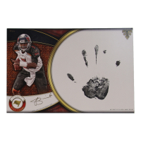 Jameis Winston LE 2015 Topps Triple Threads Jumbo Card with Handprint Autographs #TTHS-JW at PristineAuction.com