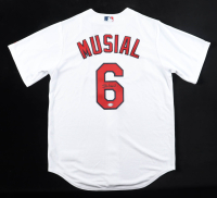Stan Musial Signed Cardinals Majestic Authentic Jersey (PSA) at PristineAuction.com