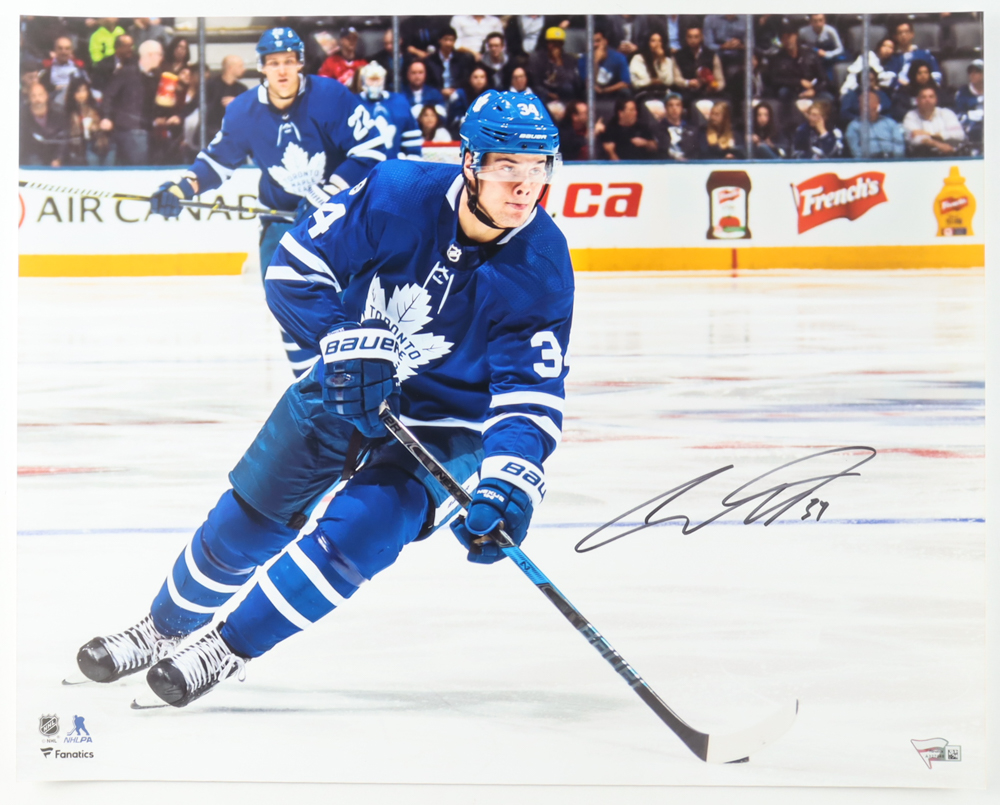 Auston Matthews Signed Maple Leafs 16x20 Photo (Fanatics) at PristineAuction.com Auston Matthews Signed Maple Leafs 16x20 Photo (Fanatics) at PristineAuction.com