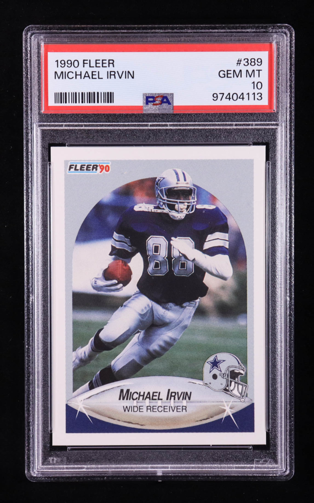 Michael Irvin 1990 Fleer #389 (PSA 10)