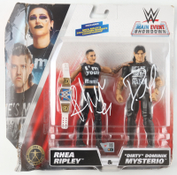 Rhea Ripley & Dominik Mysterio Signed WWE Main Event Showdown Action Figures (Fanatics) at PristineAuction.com